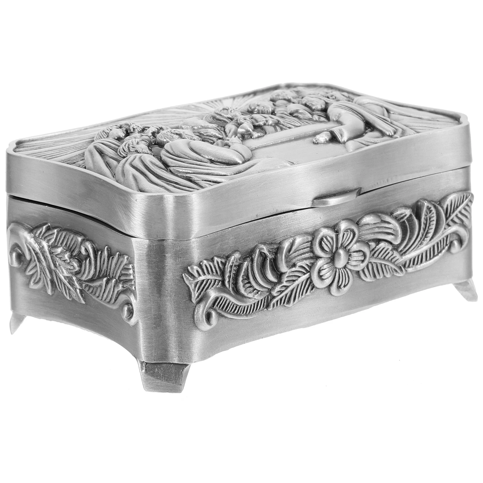 

Elegant European Style Zinc Alloy Jewelry Box 88x7x5cm Vintage Trinket Box Necklace Ring Holder Shaped Storage Metal ganizer