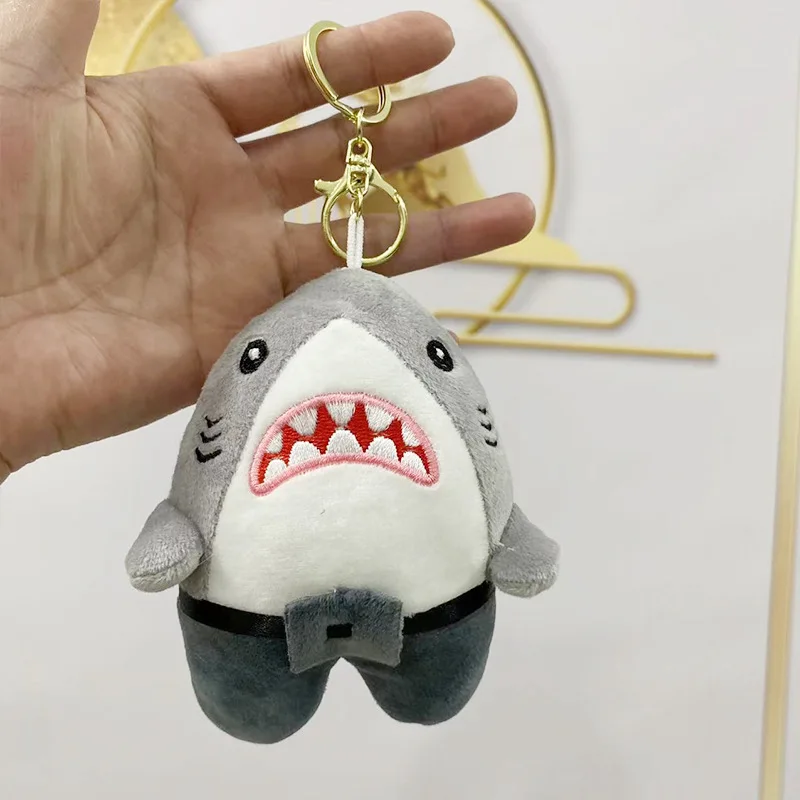 15cm Nette Simulation Shark Plüsch Anhänger Spielzeug Weichen Cartoon Whale Gefüllte Puppe Rucksack Schlüsselbund Tasche Anhänger Kinder Geburtstag Geschenke