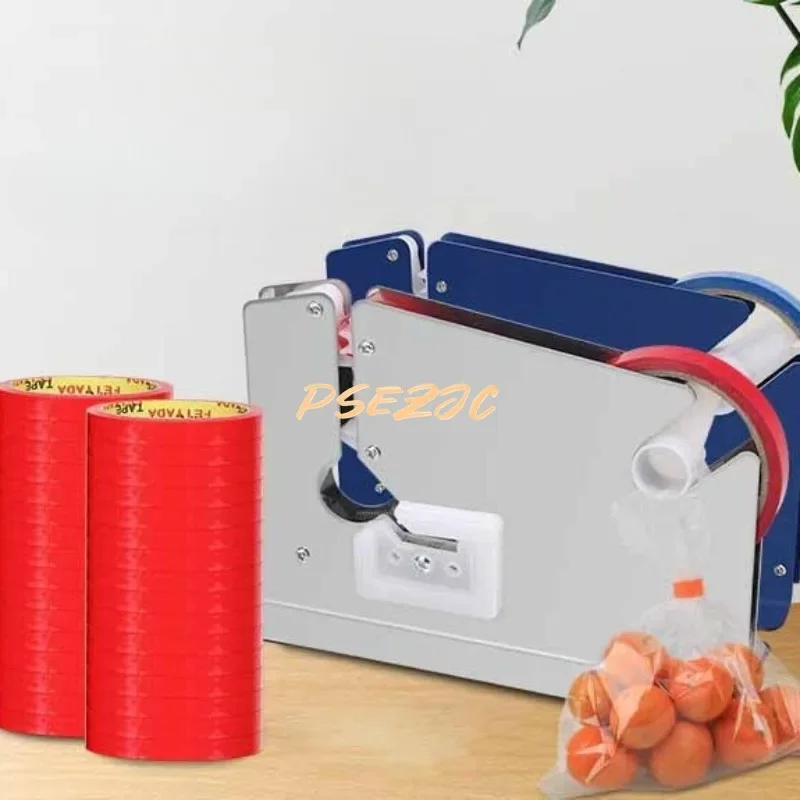 Supermarket Specific Portable Sealing Machine Manual Stainless Steel Tape Timeout Vegetable Bag Tying Machine Sealing Device