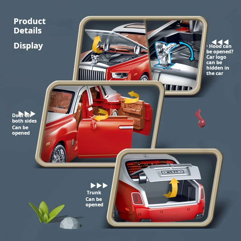 1:32 Simulation Rolls-Royce Phantom Modellauto Modell Ornamente Luxusauto Limousine Kinderspielzeugauto Jungenkollektion