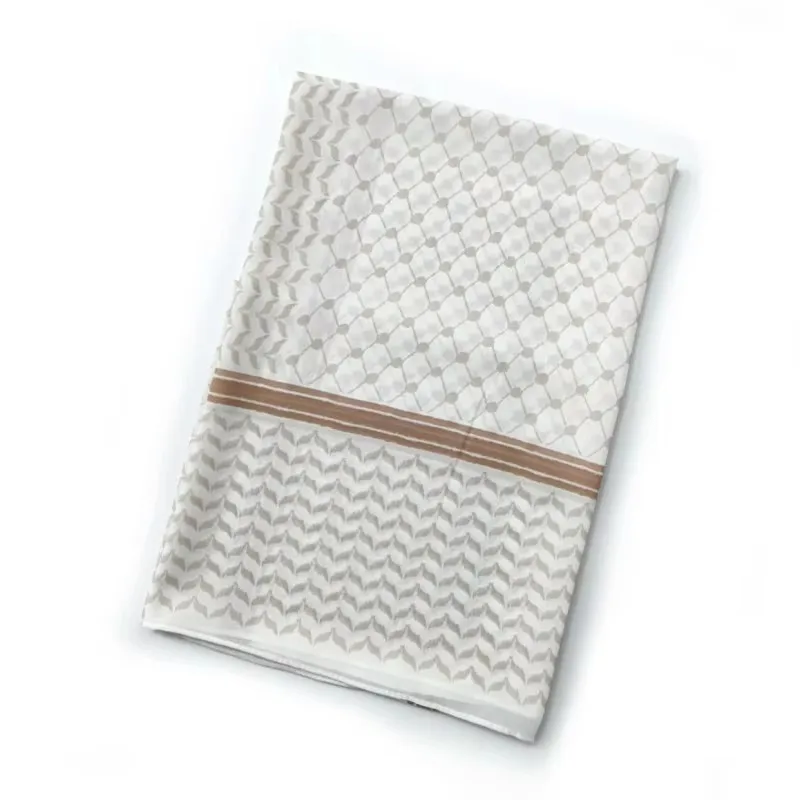 새로운 아랍 머리띠 쉬폰 프린트 격자 무늬 스퀘어 스카프 두바이 투르키예 머리띠, 아랍에미리트, 중동