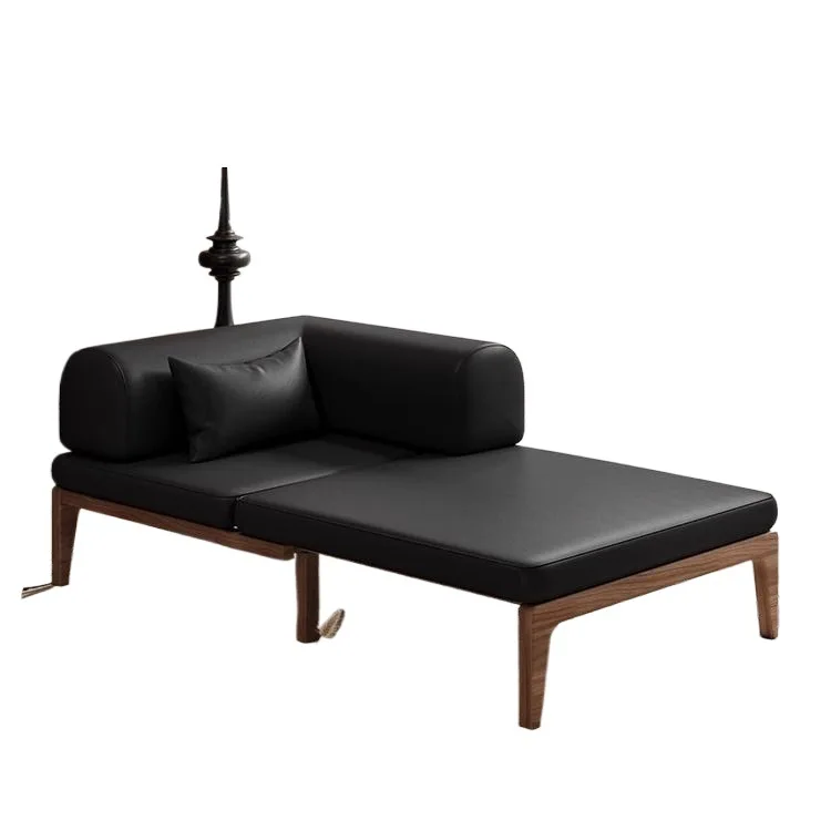 Französisches antikes multifunktionales Wohnzimmer-Sofa für kleine Wohnungen, Balkon, schmales, faltbares Einzelsofa mit integriertem Schlafsofa, Dual-US-Version