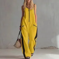 2026 Summer New Women‘s Zipper Round Neck Sleeveless Casual Romper  Breathable & Lightweight  Perfect for Beach Vacation Daily - Image 4
