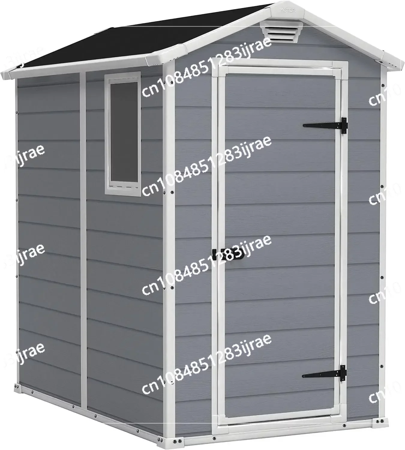 Manor 4x6 Resin Outdoor Storage Shed Kit-Perfect To Store Patio Furniture