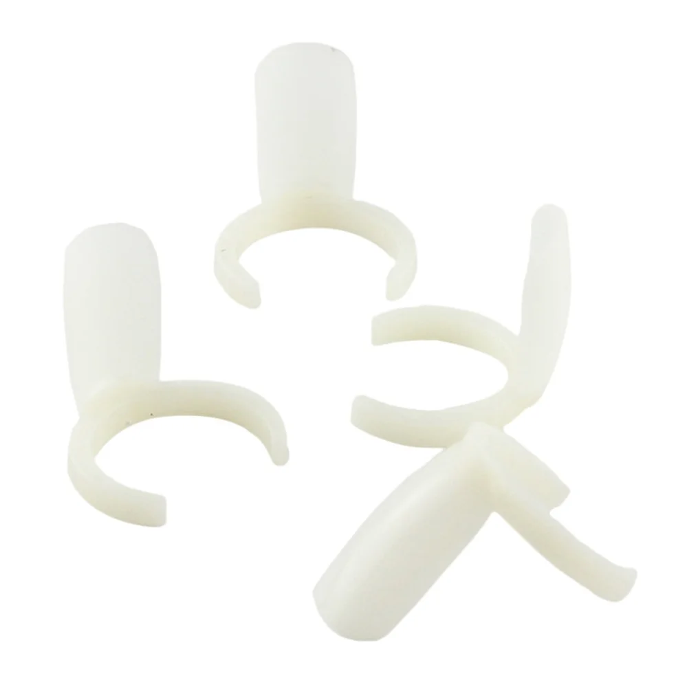 

100Pcs White Plastic Nail Art Display Boards Easy to Use for Salon and Home Practice Nail Polish Display Board