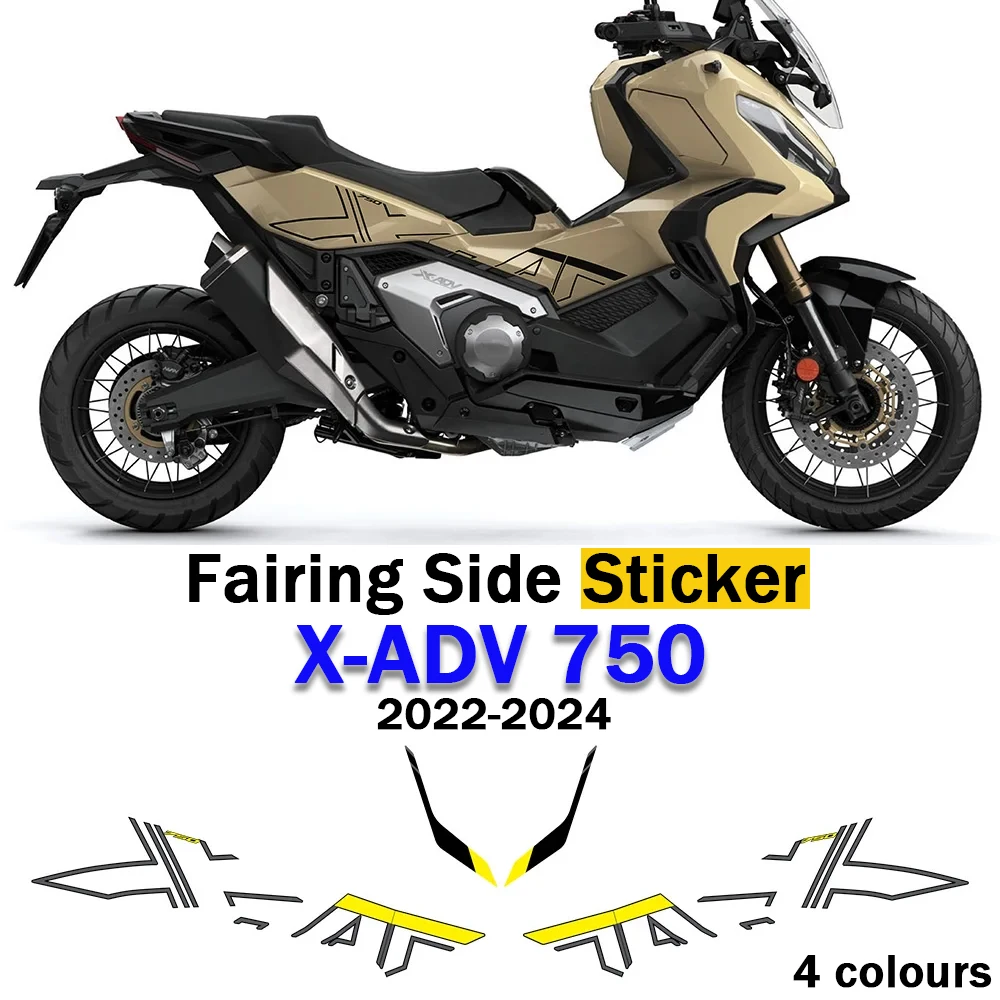 

2022- XADV750 Motorcycle Decal Sticker Protection Fairing Side Sticker Kits For Honda X-ADV 750 Accessories Decoration Stickers