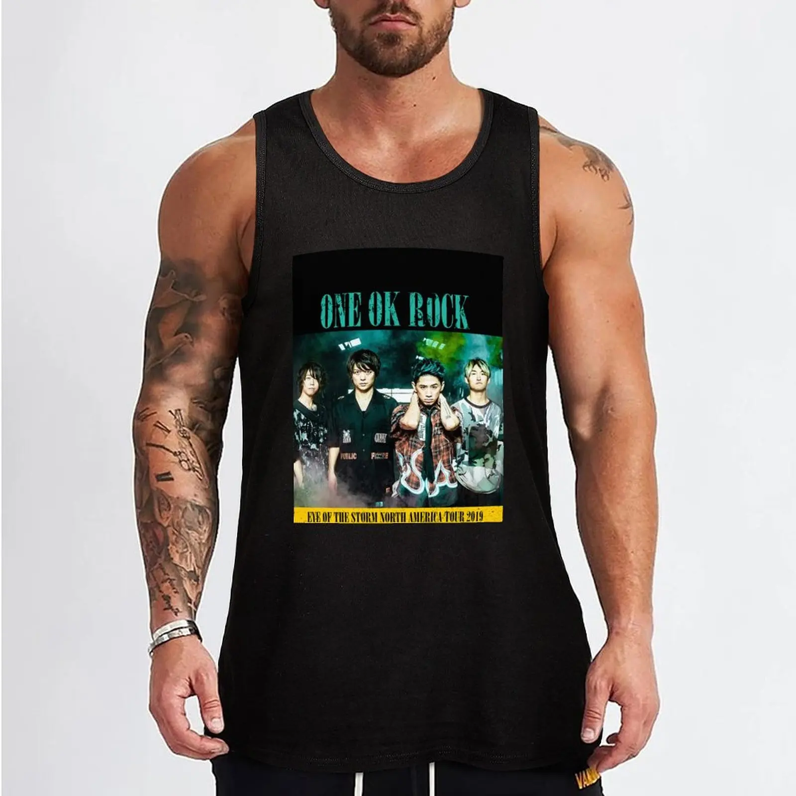 Empat Show ONE OK ROCK Tour 2019 Tank Top Man clothes for gym gym t-shirts man T-shirt for fitness Muscle fit