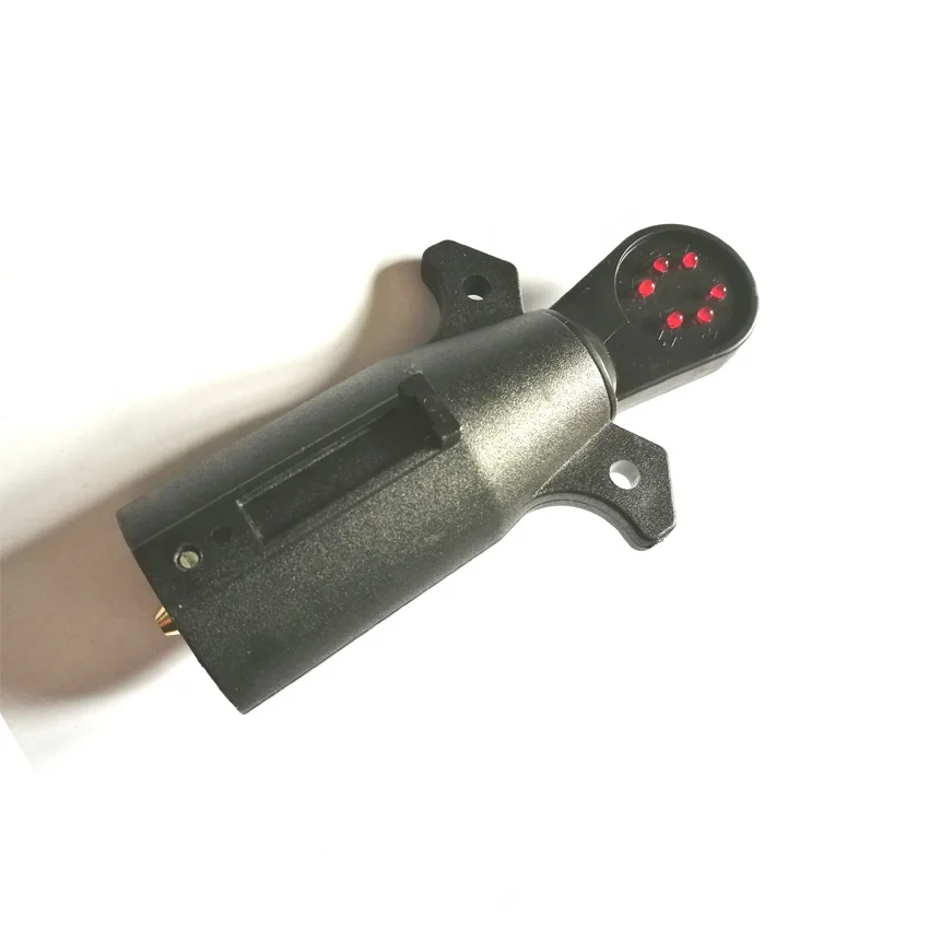 Konektor Kabel Trailer 7-Pin Datar 12V, Soket, dan Tester