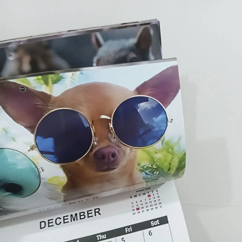 Dagelijkse Wekelijkse Maandelijkse Planner 2025 Kalender Natuurlijke Dieren Hangbare Wandkalender Honden Poepen Papieren Honden Poepen Kalender