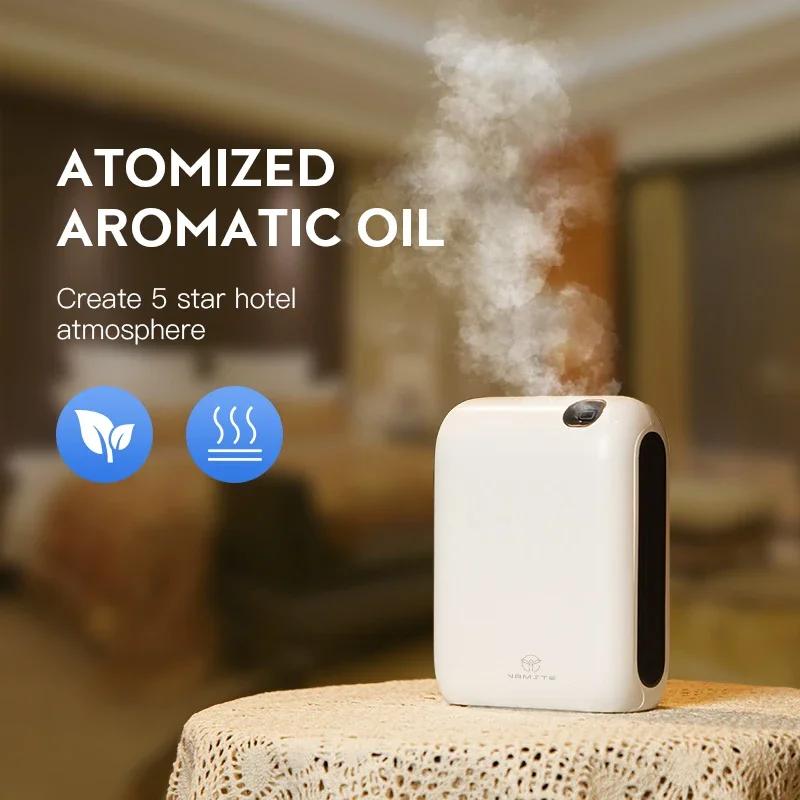 NAMSTE Bluetooth Battery Aroma Diffuser Essential Oil Aromatic Fragrant Device Aromatic Scent Diffuser Air Freshener Cover 300m³