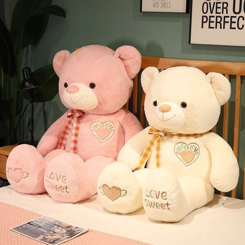80Cm/100Cm Kawaii Kèm Yêu Áo Len Thú Nhồi Bông Đồ Chơi Sang Trọng Búp Bê Mềm Mại Ôm Gối Tựa người Yêu Quà Giáng Món Quà Cho Trẻ Em