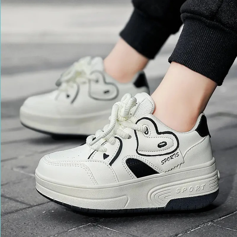 

Children's Roller Skates Outdoor Wheels Detachable Boys Girls Two-Wheel Walking Shoes Sports And Entertainment Single-Row Skates