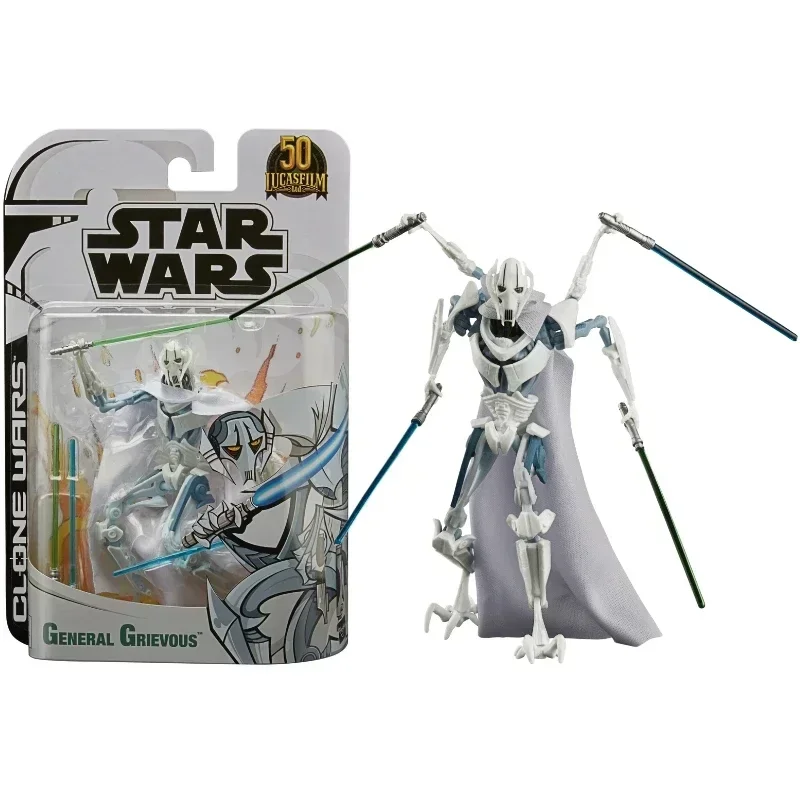 Star Wars The Clone Wars General Grievous Action Figure Movable Joint Collection Model Desktop Decor Adult Kid Toy Birthday Gift