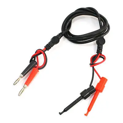 

Multimeter Straight Banana Plug to Test Hook Clip Lead Cable 4ft 4 in 1