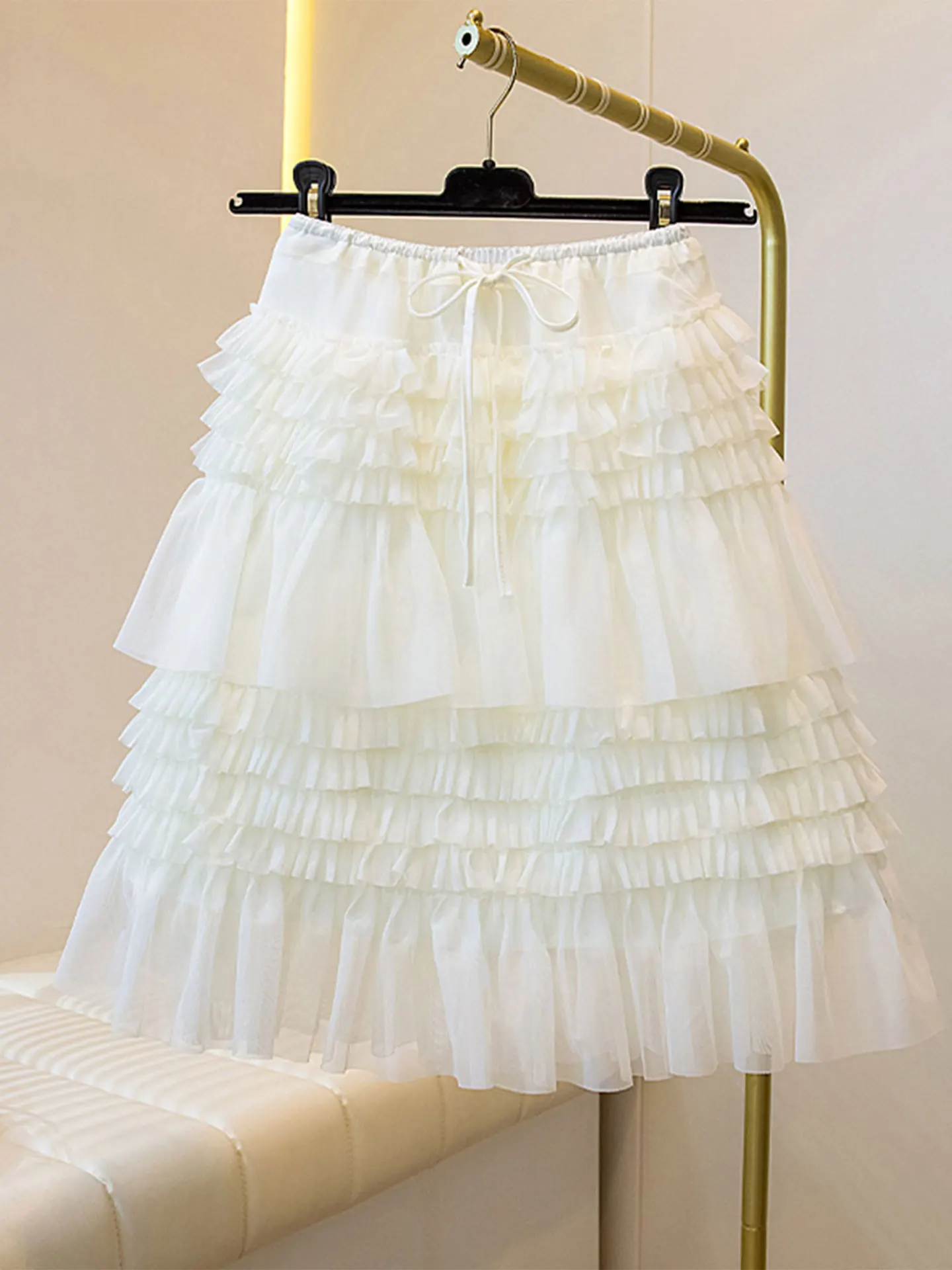 

Puffy Cake Skirt Women's plus Size High Waist Bump ort Skirt Spring Early 2026 Korean Sle Loose Fit Casual Wear