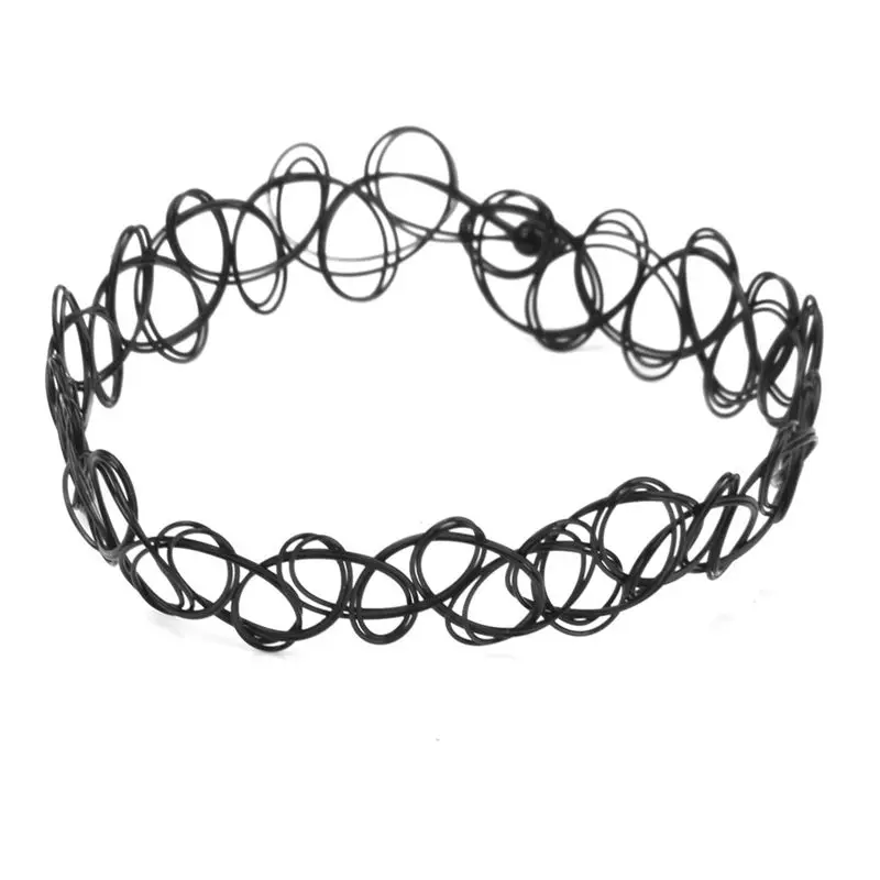 4X Vintage Tattoo Black Elastic Stretch Anklet Ankle Bracelet Retro Henna