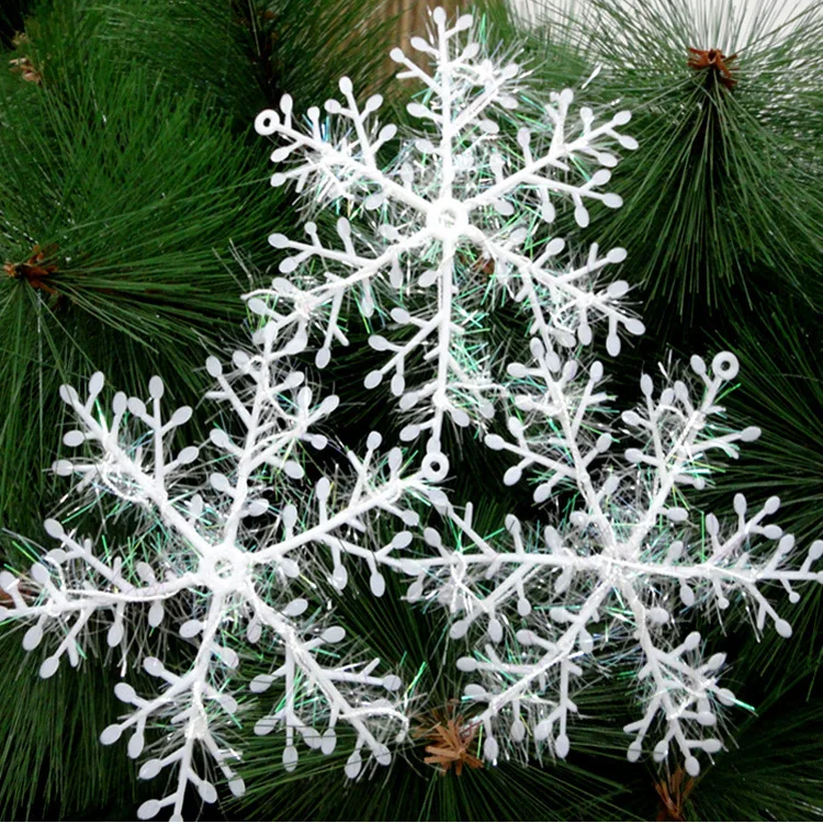 

30pcs Christmas Fake Snowflakes Xmas Tree Hanging Ornament Simulation Snowflakes Winter Party New Year Christmas Home Decoration