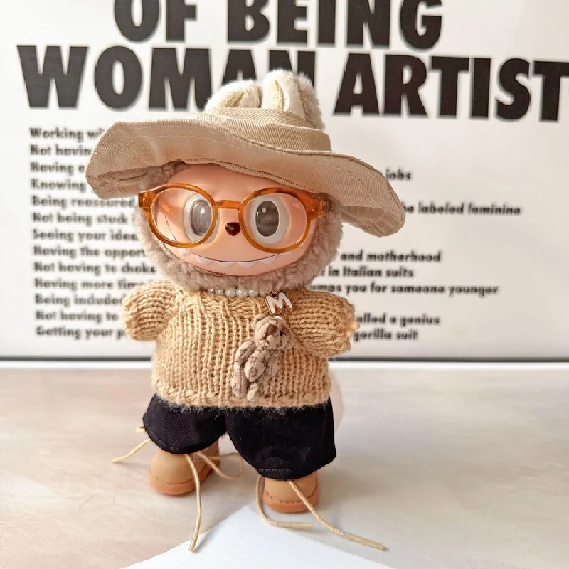 

Только одежда без кукол для лабу. Первое второе и третье поколение лабу. Одежда для сидения. Лабубу. Вязаный модный комплект в подарок.