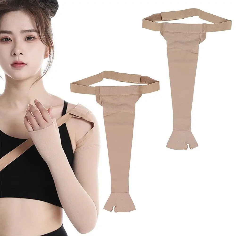 Elastic Mastectomy Compression Sleeve Breathable Adjustable Strap Elastic Arm Sleeve Durable Fastening Strap