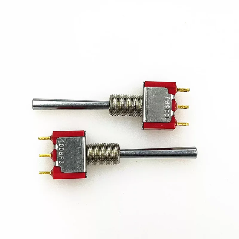 ON OFF ON 0.4VA gold-plated pin 3-position 3-pin toggle switch long handle toggle switch 100SP3