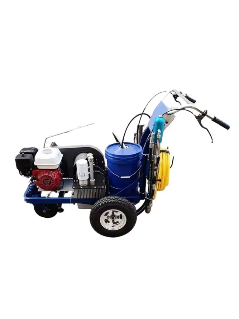 Driven Airless Road Line High Flow Cold Paint Sprayer For Commercial Road Construction Parking Lot Line Painting