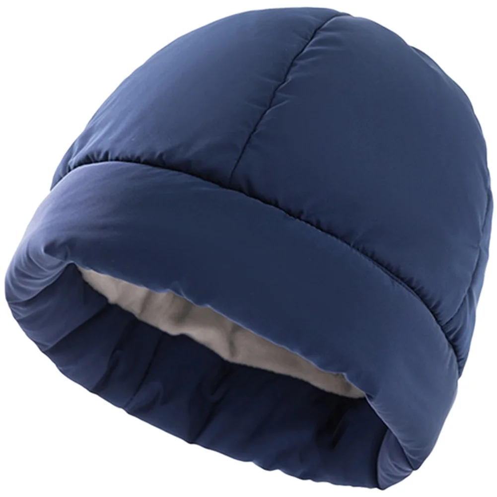 Winter Hat for Women Cotton Blend Hat Windproof Construction Fleece Lined Interior Down Alternative Insulation Foldable 58-60cm