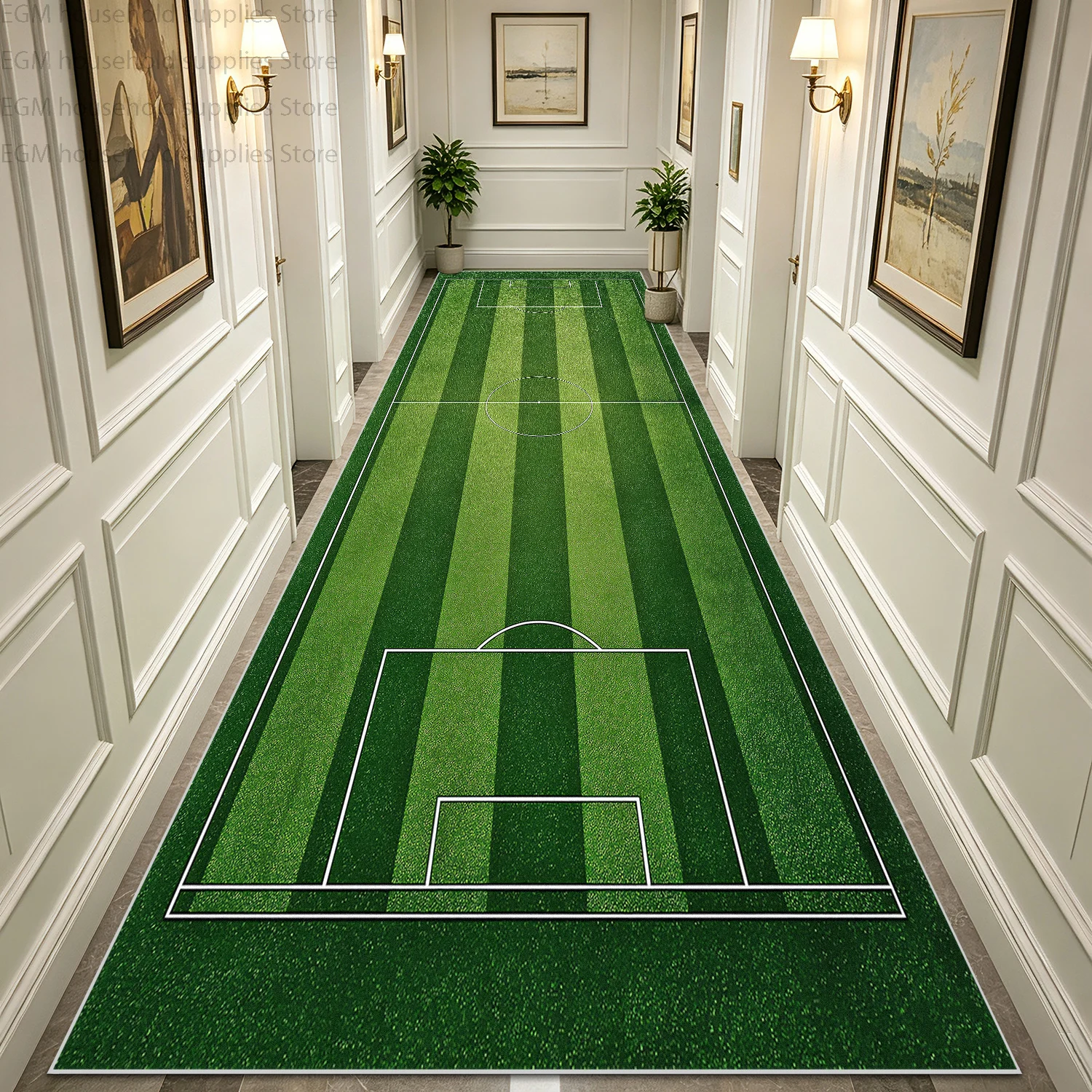 Outdoor Sport Field - Tappeto Lungo Divertente a Tema Campo