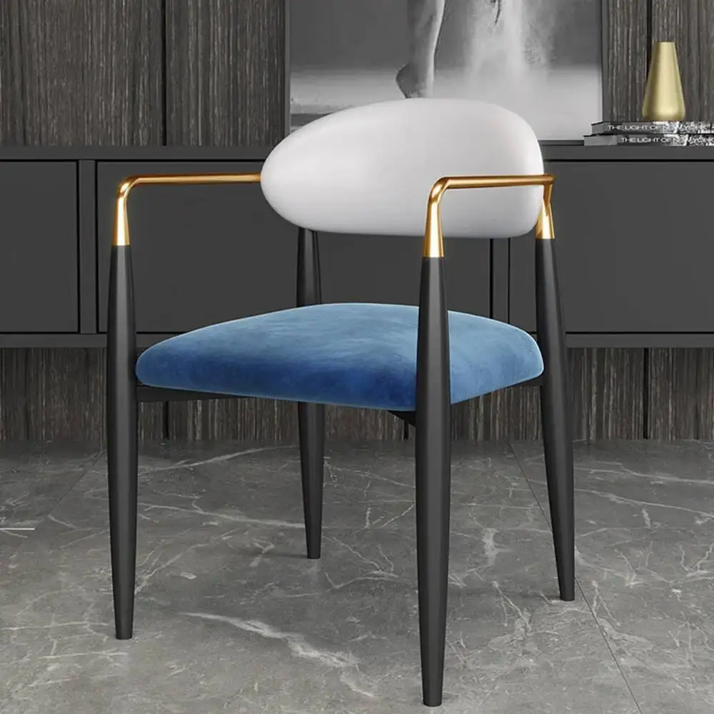 

Computer Single Metal Armrest Dining Makeup Room Chairs Chair With Restaurant With Backrest A Household Living Room Furniture