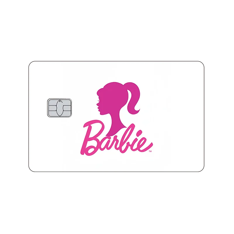 Cute Barbie Cartoon Laser Diy PVC Film Skin Stickers for Debit Credit Bank Card Protective Waterproof Self-adhesive Sticker Toys