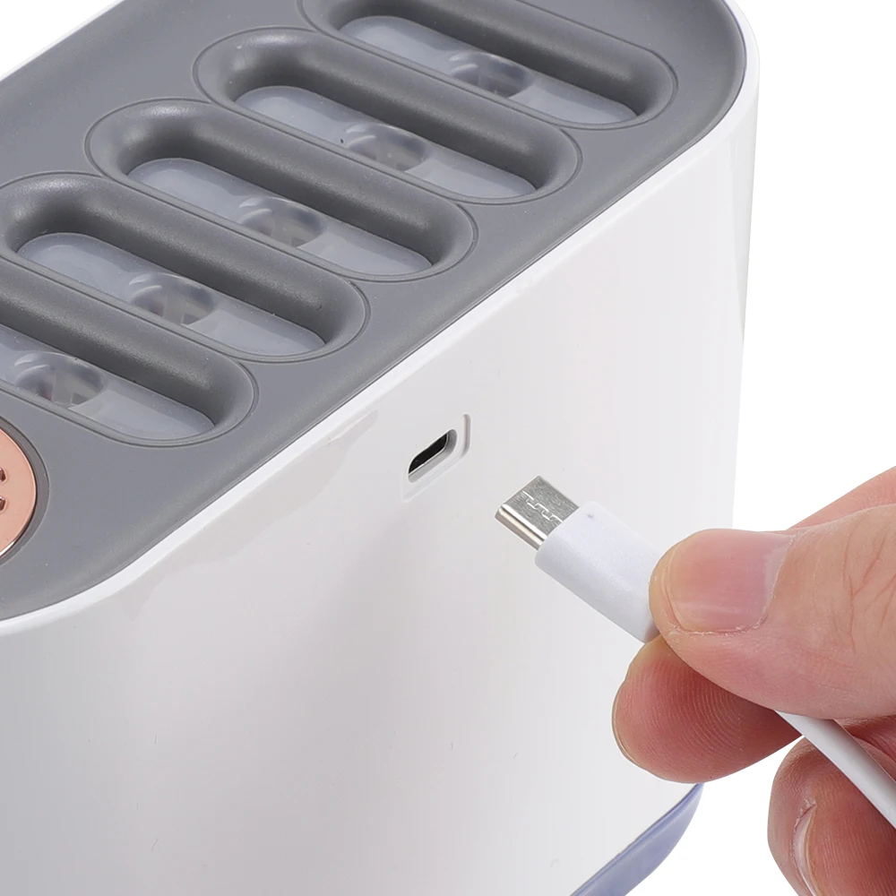 Luftbefeuchter für Zuhause, kühler Nebel, Desktop-Luftbefeuchter mit 7-Farben-Licht, verstellbarer Aromatherapie-Öl-Diffusor für trockene Winterluft