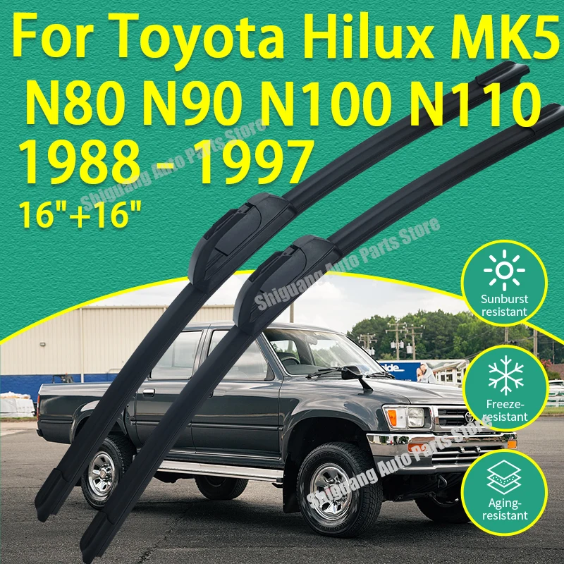 

Передние силиконовые щетки стеклоочистителя для Toyota Hilux MK5 N80 N90 N100 N110 1988-1997 гг. Аксессуары для лобового стекла автомобиля