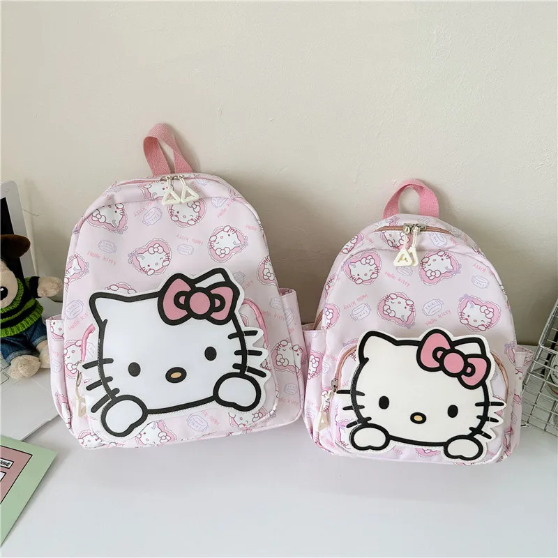 Travel Storage Bag Anime Hello Kitty Cinnamoroll My Melody Kuromi Cute Backpack Kawaii Cartoon Mini School Bag Holiday Gift