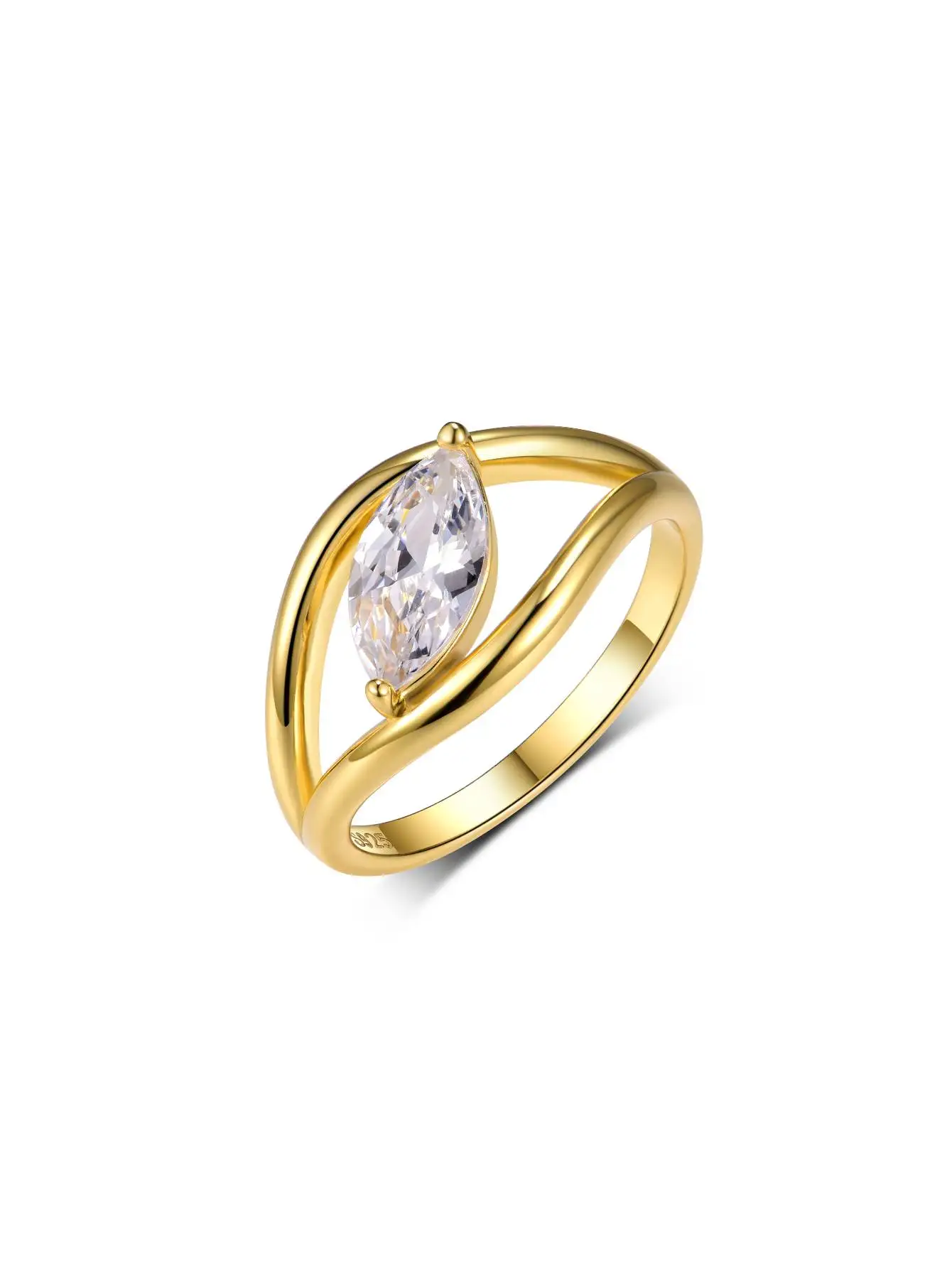 

Серебро S925, кольцо с муассанитом 1 карат маркизы, ювелирные изделия, модное и изысканное, подходит для подарка, покрытие из 18-каратного золота