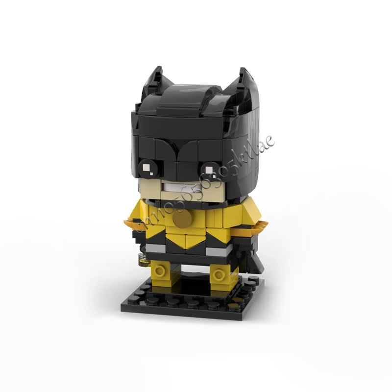 188ピース MOC 映画キャラクターコレクションシリーズ バットヒーロー ブリックヘッズ モデル DIY クリエイティブパズル 誕生日漫画アニメフィギュアおもちゃギフト