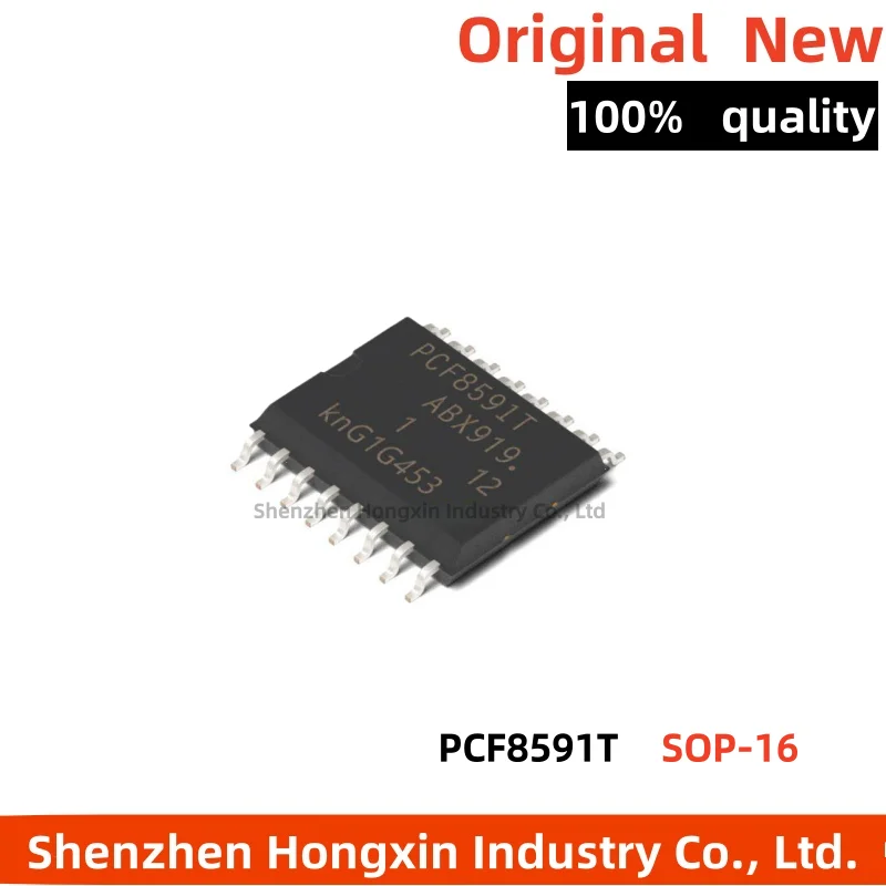 10 pieces of PCF8591 PCF8591T surface-mount SOP-16 8-bit analog-to-digital/digital-to-analog converter chips