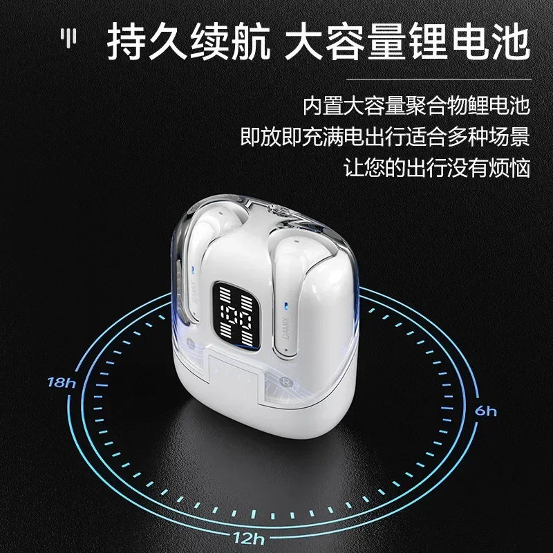 Auricolari Bluetooth wireless DX16 Coppia a due paia di auricolari Display digitale Sport Esports Auricolari TWS