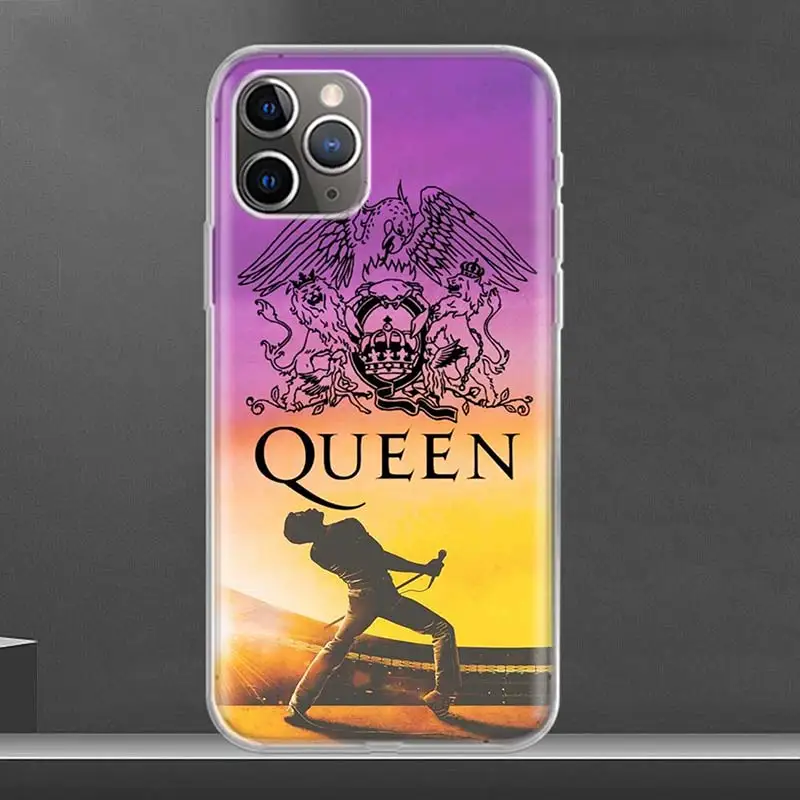 Rock Funky Freddie Mercury Queen Phone Case For iPhone 16 15 14 Plus 12 13 Mini 11 Pro Max X Xs  8 7 SE + Soft Fundas Coque Shel