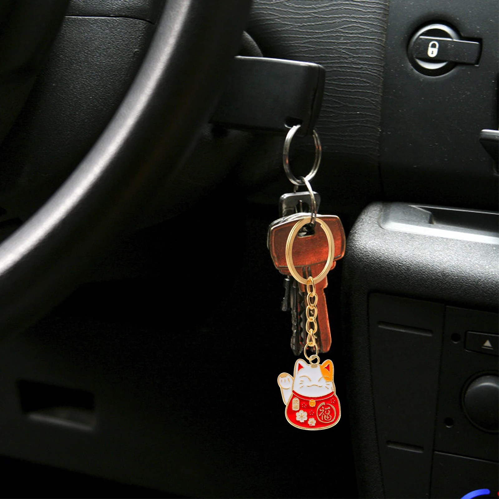 

20 шт. брелок-подвеска Lucky Cat Шарм-воротник для автомобиля подвесные подвески брелки