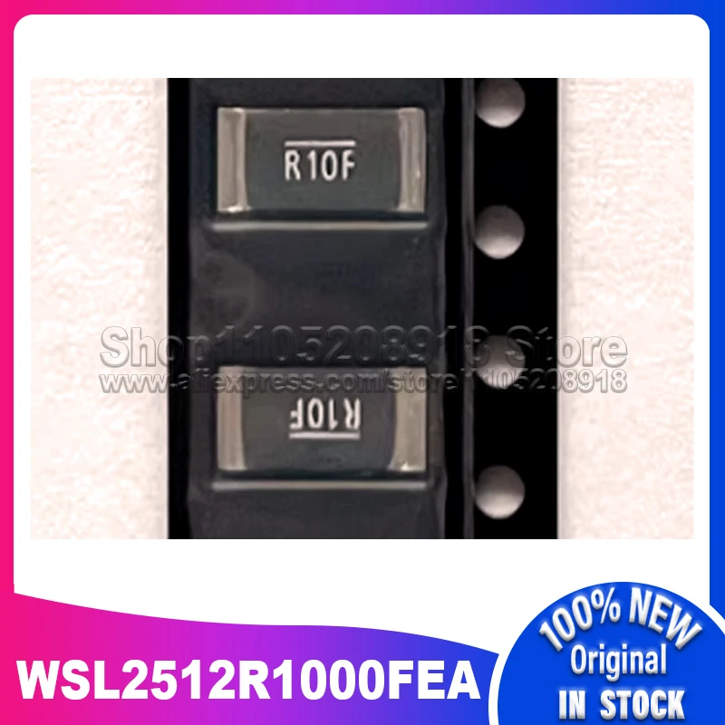 

10PCS/LOT WSL2512R1000FEA 2512 Screen printing R10F Patch Resistance 100mR 1% 1W 100% New original stock