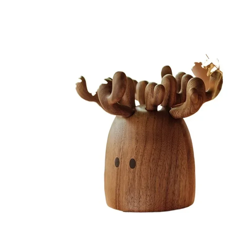 Fruit fork plug, household cute log high value, desktop ornament