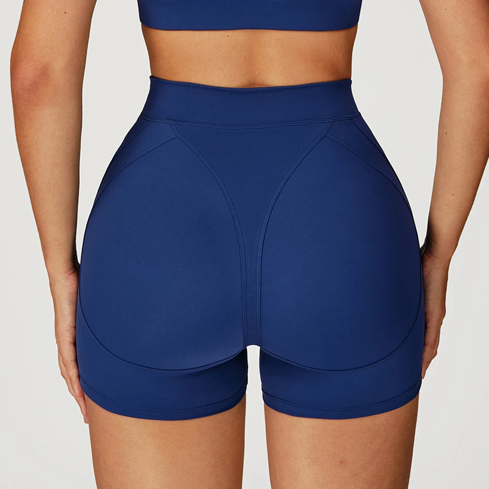 

Женские спортивные короткие леггинсы для йоги, шорты для приседаний, шорты для фитнеса с высокой талией, быстросохнущие брюки для велоспорта, тренировок в тренажерном зале, йоги