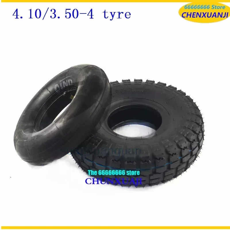 10-Inch 4.10/3.50-4 Inner Outer Tire For Wheelbarrow Snack Car Scooter Tiger Car Tire 410/350-4 410-4 350-4 Tyres