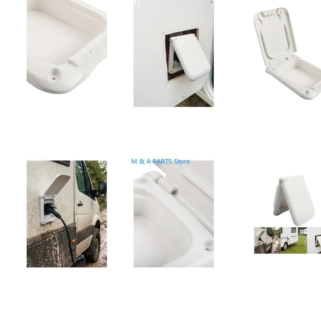 U1JF Campers Electrical Power Outlet Box Long Lasting Trailer Power Outlet Box Cover