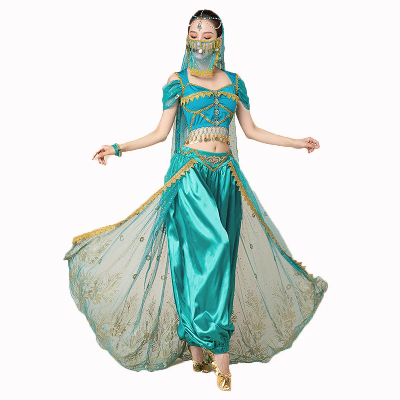 Neue Frauen Bauchtanz Kostüm Set Erwachsenen orientalischen indischen Tanz für Frauen Outfit Damen Performance Kleid Praxis Trainings anzug