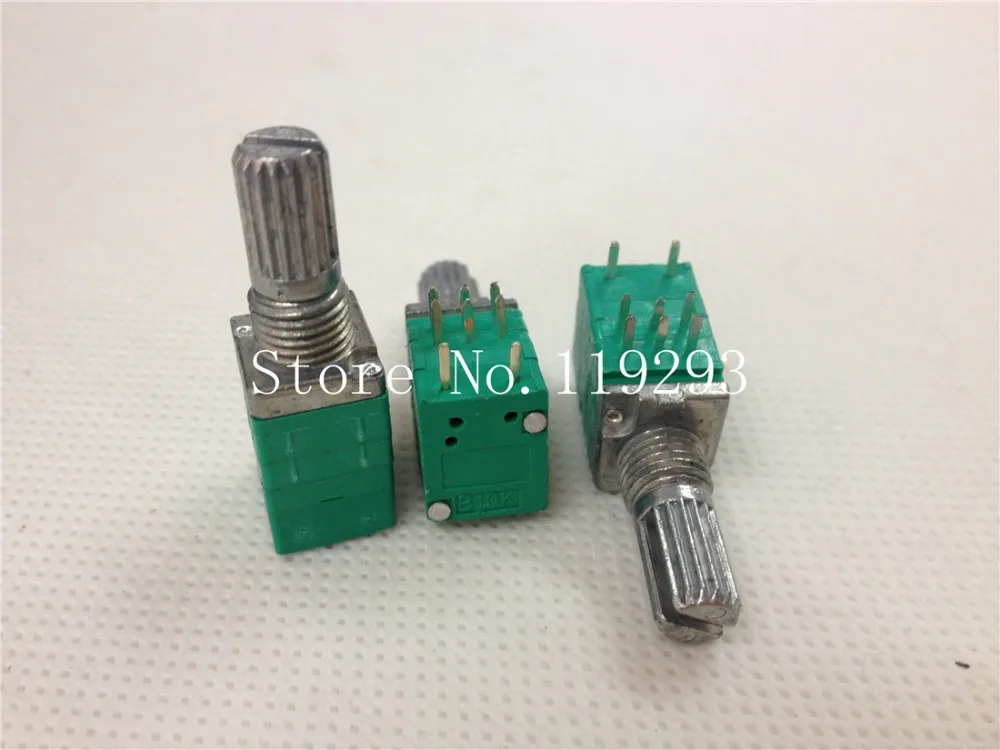 [LAN]Taiwan- R097 double precision with switch B10K  B50K B100K  volume Potentiometer switch 15MMKQ--50pcs/lot