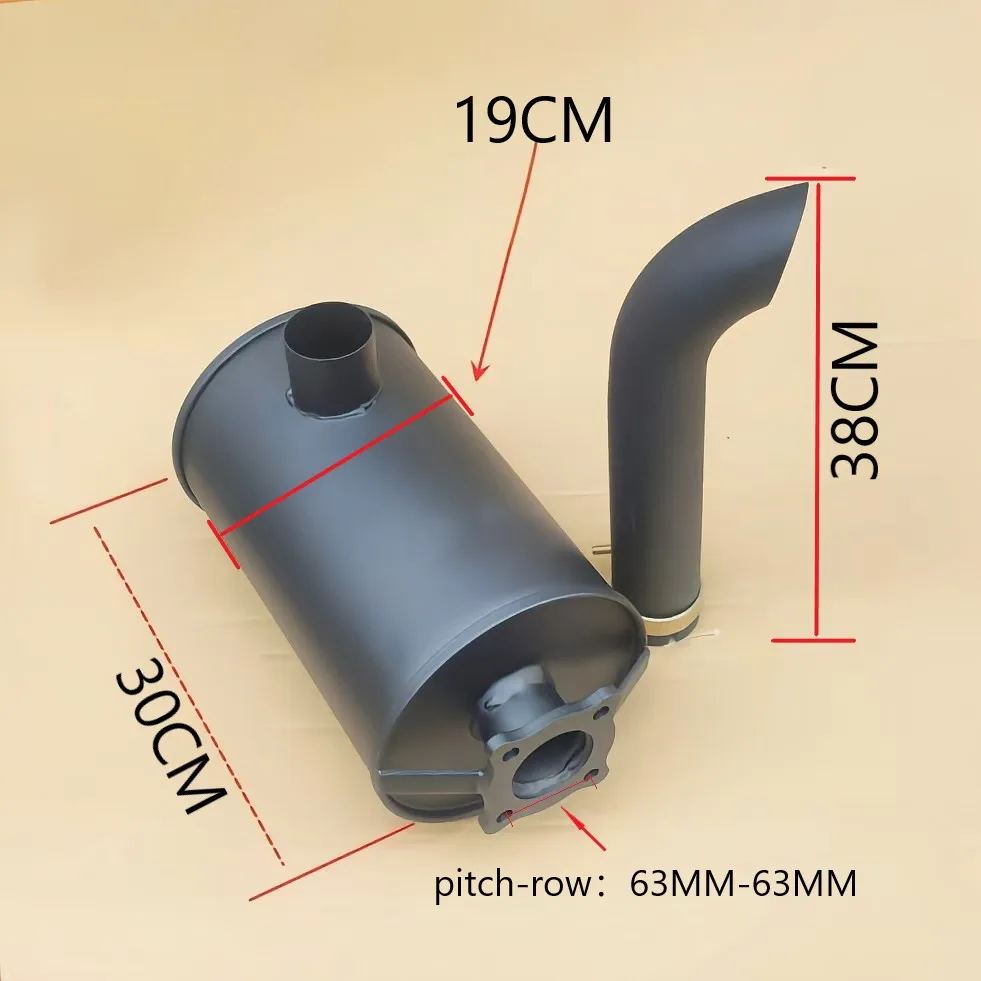 Weifang Weichai ZH4105ZD engine muffler exhaust pipe; Weifang Weichai ZH4102P Turbocharger Muffler/N4102ZP/N4105 Engine Muffler