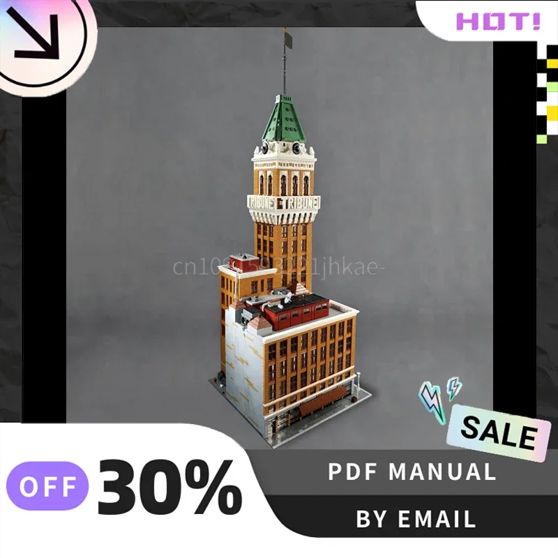 [14642PCS] MOC Personalizzato Grattacielo Creativo Building Blocks Set STEM Giocattoli Educativi FAI DA TE Modello di Costruzione Kit Regalo Di Compleanno