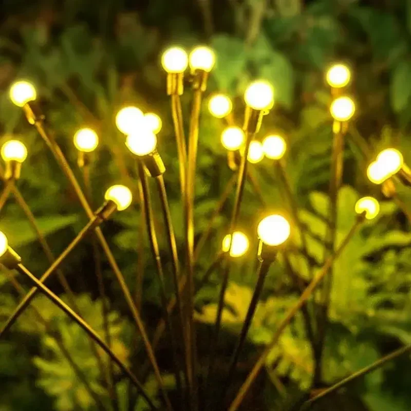10/8/6 LED Solar Firefly Light Outdoor Waterproof Wedding Party Ornament Garden Lawn Paths Decoration Solar Garland Lights image 4