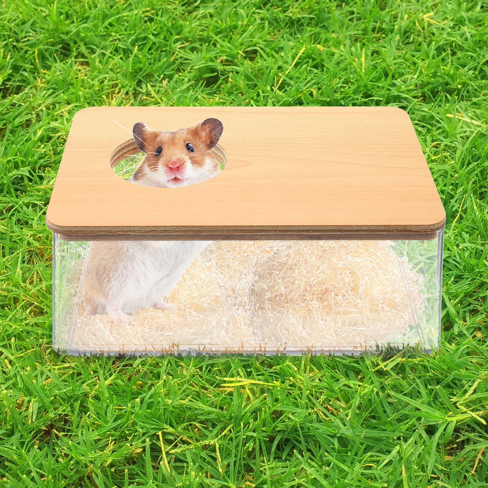 

Hamster Bathhouse Sand Box Transparent Reusable Small Pet Toilet Cage Bathroom For Chinchilla Squirrel Mouse Animal Supplies