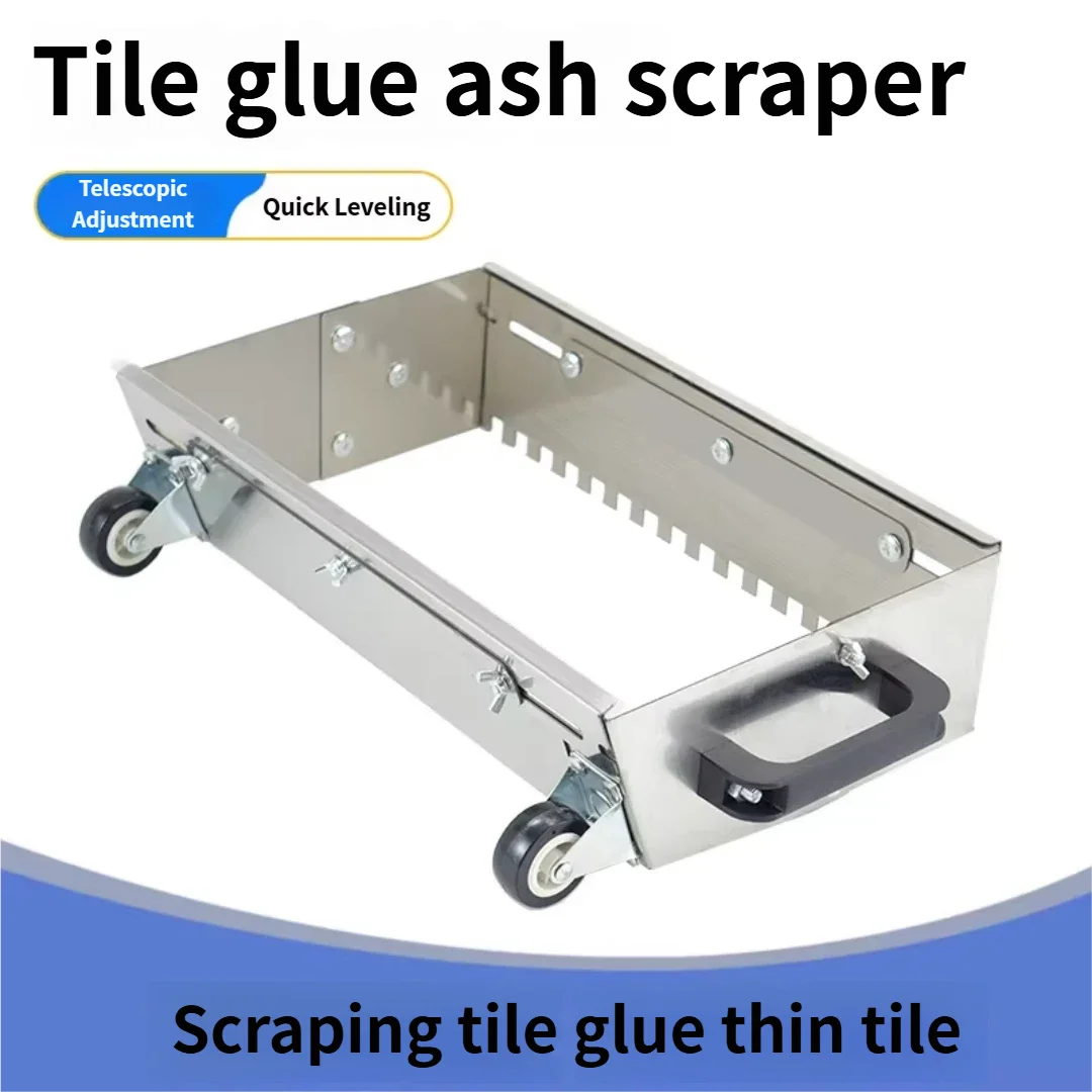 400-800mm Adjustable Notched Trowel Mortar Comb for Fast and Equal Application of Adhesive on the Floor
